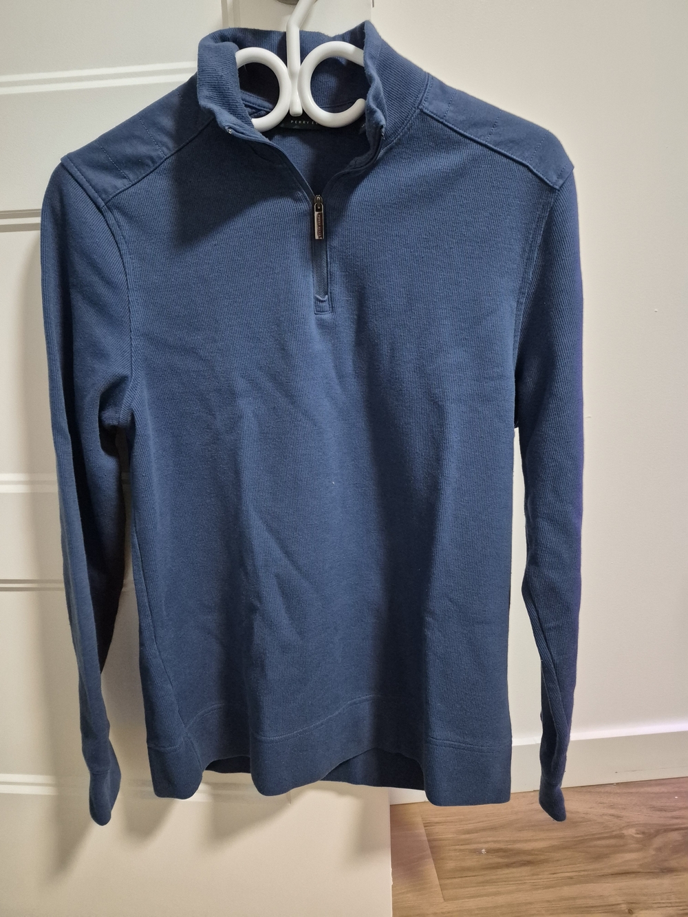 Men's Quarter-Zip Pullover Sweater - Blue